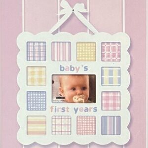 My First Year Photo Collage Frame NWOT